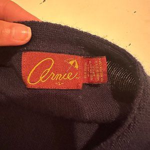 Navy Arnie Grandpa-style Cardigan